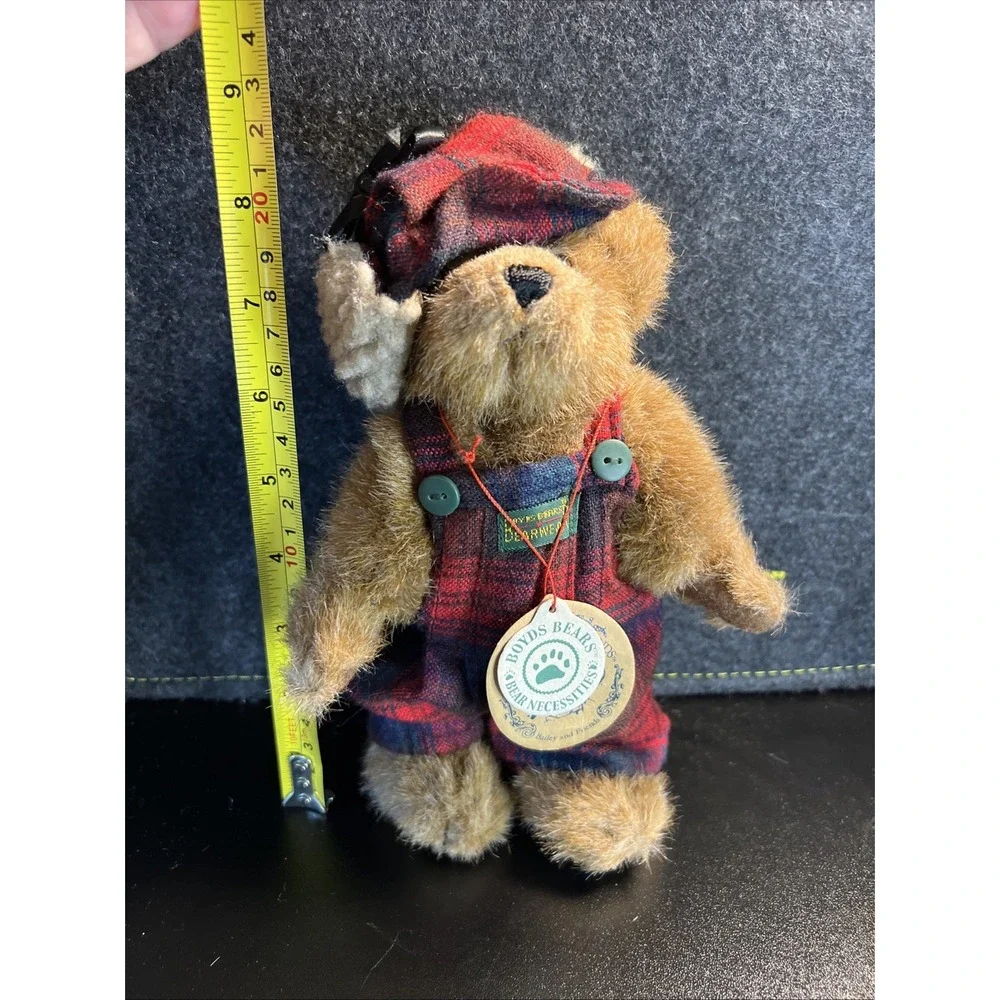 Boyds Bears Edmund T Bear Style 9175 Plush Jointed‎ Bear Plaid B84